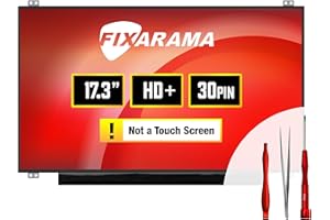 FIXARAMA Screen Replacement for HP 17-BY2008CA 17-BY3008CA Grade A+ HD+ 30pin Glossy 17.3" LED LCD Display with Tools