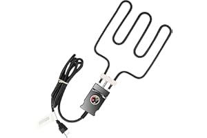 UNIDANHO Heating Element Replacement for Masterbuilt Analog Control with Thermostat Power Cord Controller 1400 Watt Part 9907150014 Electric Smoker Grill Accessories