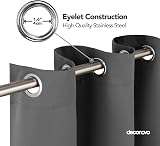 Deconovo Blackout Curtain 132 x 214 cm Light Grey One Panel view 4