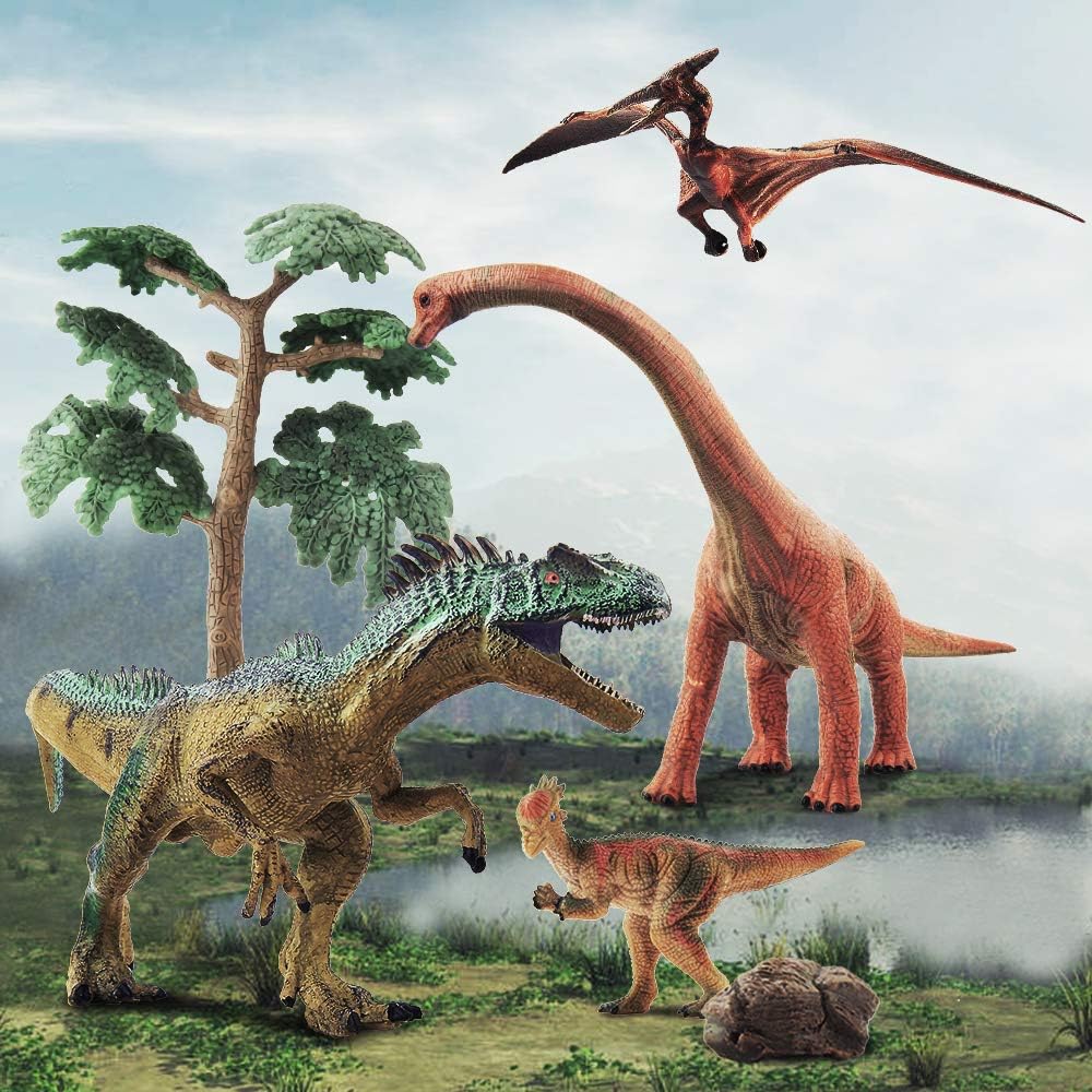 GizmoVine Dinosaur Toys Set, Educational Dinosaur Figures Playset Realistic Jurassic for Decoration Kids Boys