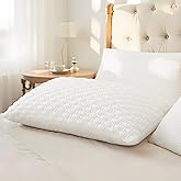 ALPHA HOME King Size Pillows- Adjustable Shredded Memory Foam Pillow for Back, Side, and Stomach Sleepers, Neck Pain Relief with Machine Washable Case