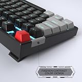 MageGee 75% Mechanical Keyboard 87 Keys Red Switch Blue LED TKL Wired view 6