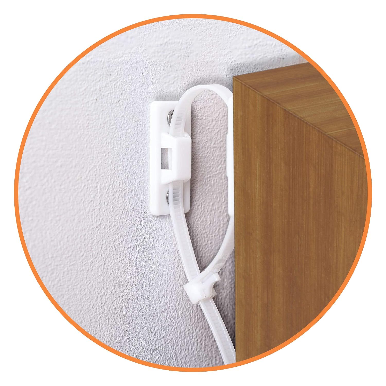 Anti-Tip Furniture Wall Anchors And Straps (Pack Of 10) For Dresser