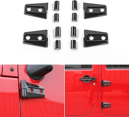 LAUTO 4pcs de Puerta de Coche Cubiertas de Las bisagras del Protector