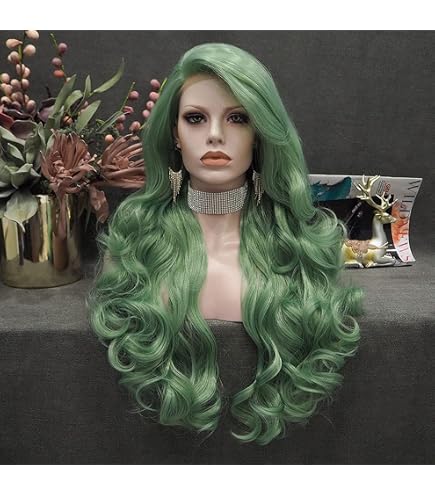 Amazon.com: 26inch Long Wavy Brown Synthetic Lace Front  display picture 1