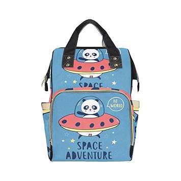 panda blue diaper bag