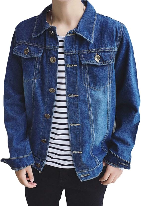 Amazon Yunclos デニムジャケット裏ボア Gジャン メンズ ジージャン ダメージ ウォッシュ加工 大きいサイズ カジュアル きれいめ 春夏秋 コート ジャケット 通販
