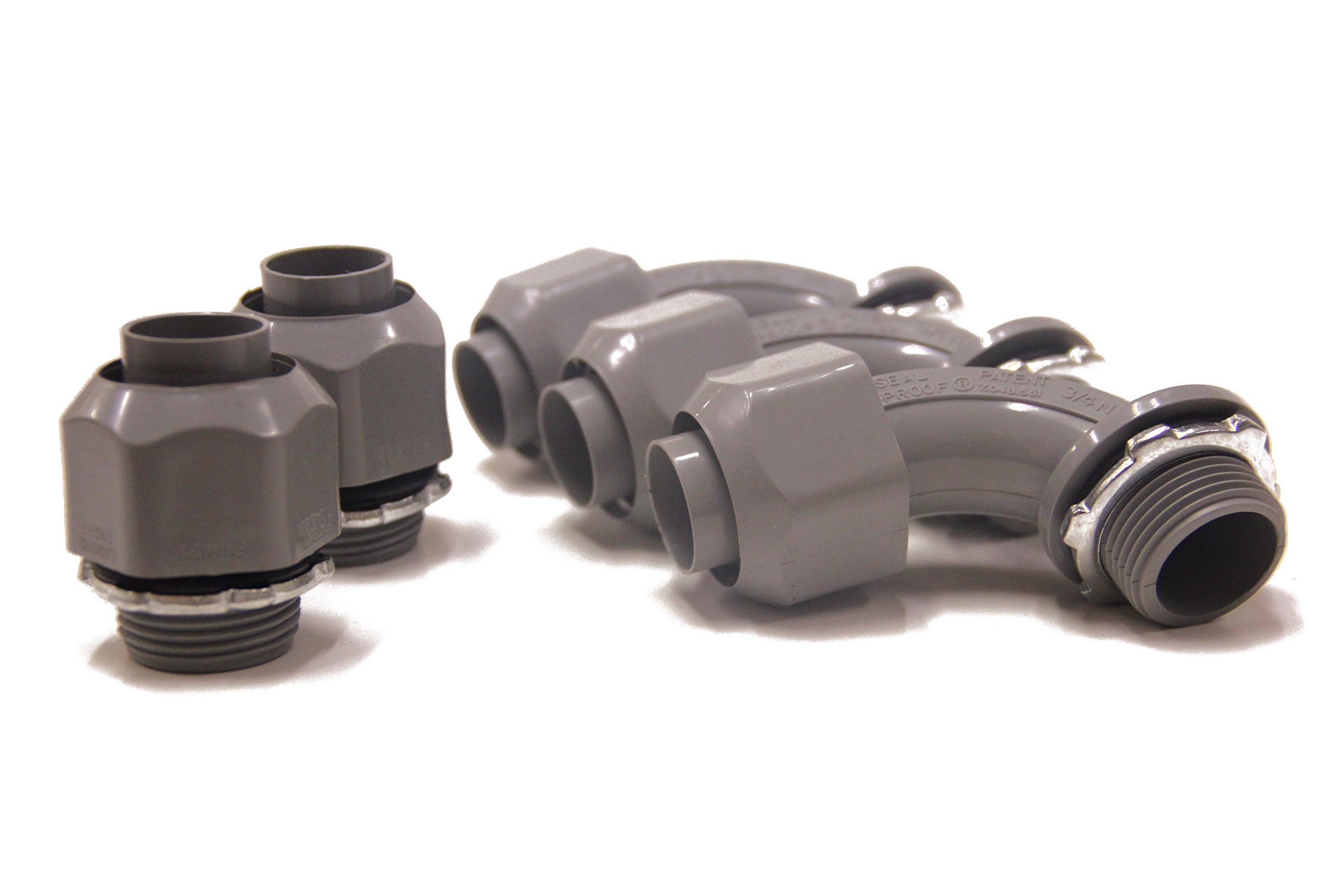 Sealproof Nonmetallic LiquidTight Conduit and Connector Kit, 1/2Inch