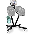 Lifepro Adjustable Dumbbell Stand for PowerFlow Pro & PowerFlow Max Adjustable Dumbbell Set - Adjustable Dumbbell Rack Stand for Convenience & Safety When Training - Adjustable Durable Weights Stand