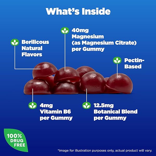 NATROL KIDS SOOTHING NIGHT MAGNESIUM CITRATE GUMMIES, HELPS CALM & RELAX LITTLE MINDS & BODIES FOR BEDTIME FOR THOSE LOW IN MAGNESIUM, PLUS VITAMIN B6 SUPPORTS BRAIN FUNCTION, 30 BERILICIOUS GUMMIES