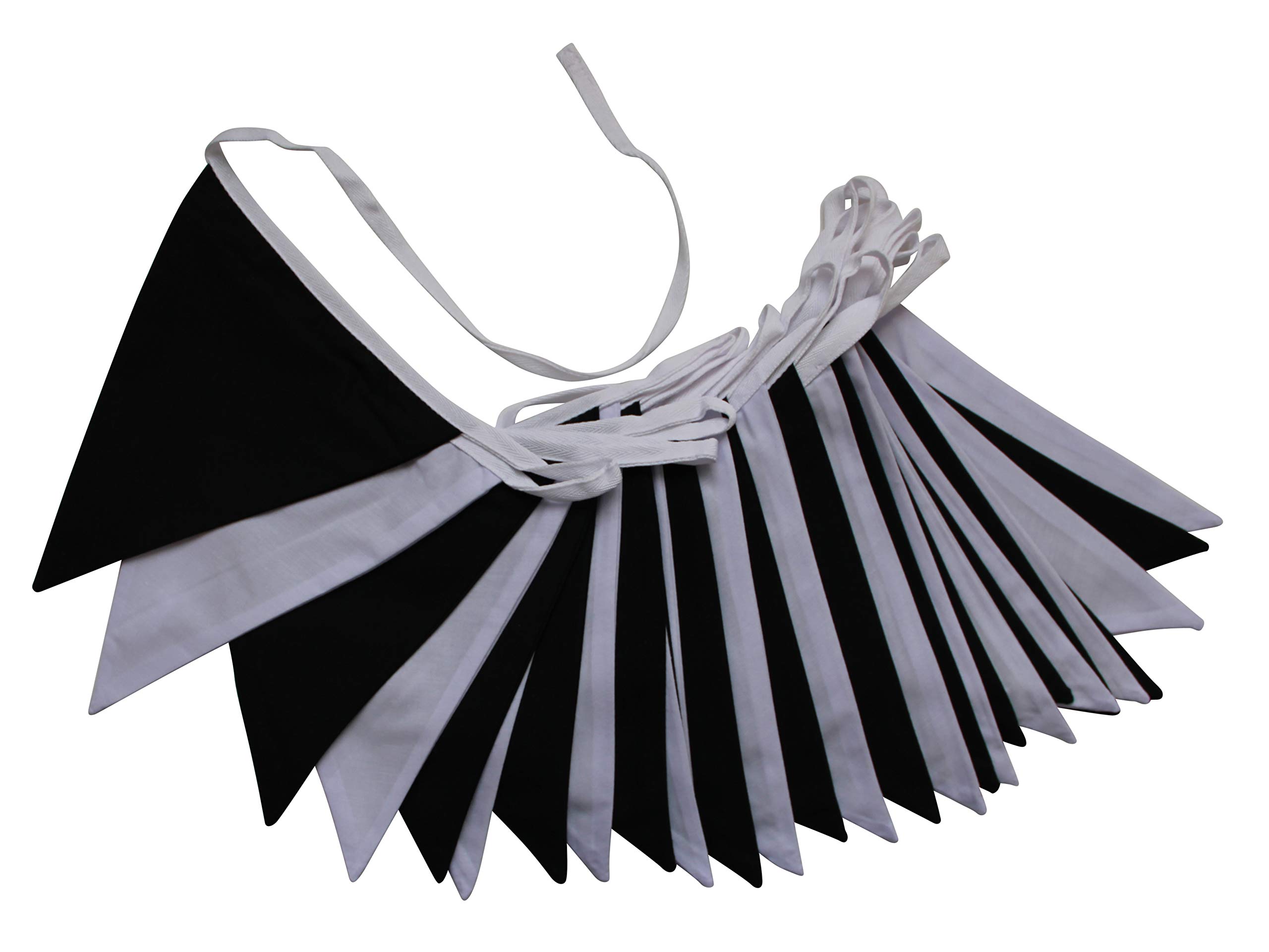 Black and White Bunting - 10m Double Sided Bunting