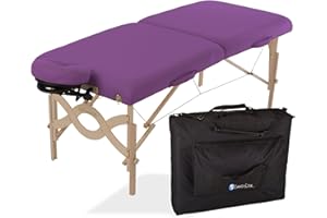 EARTHLITE Portable Massage Table Package Avalon – Reiki Endplate, Premium Flex-Rest Face Cradle & Strata Cushion, Carry Case 