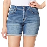 WallFlower Womens Irresistible Denim Shorts High-Rise Insta Soft Juniors (Standard and Plus)