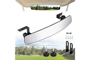 DenForste Golf Cart Rear View Mirror, 16.5" Golf Cart Mirrors compatible with EZ Go, Club Car, Yamaha