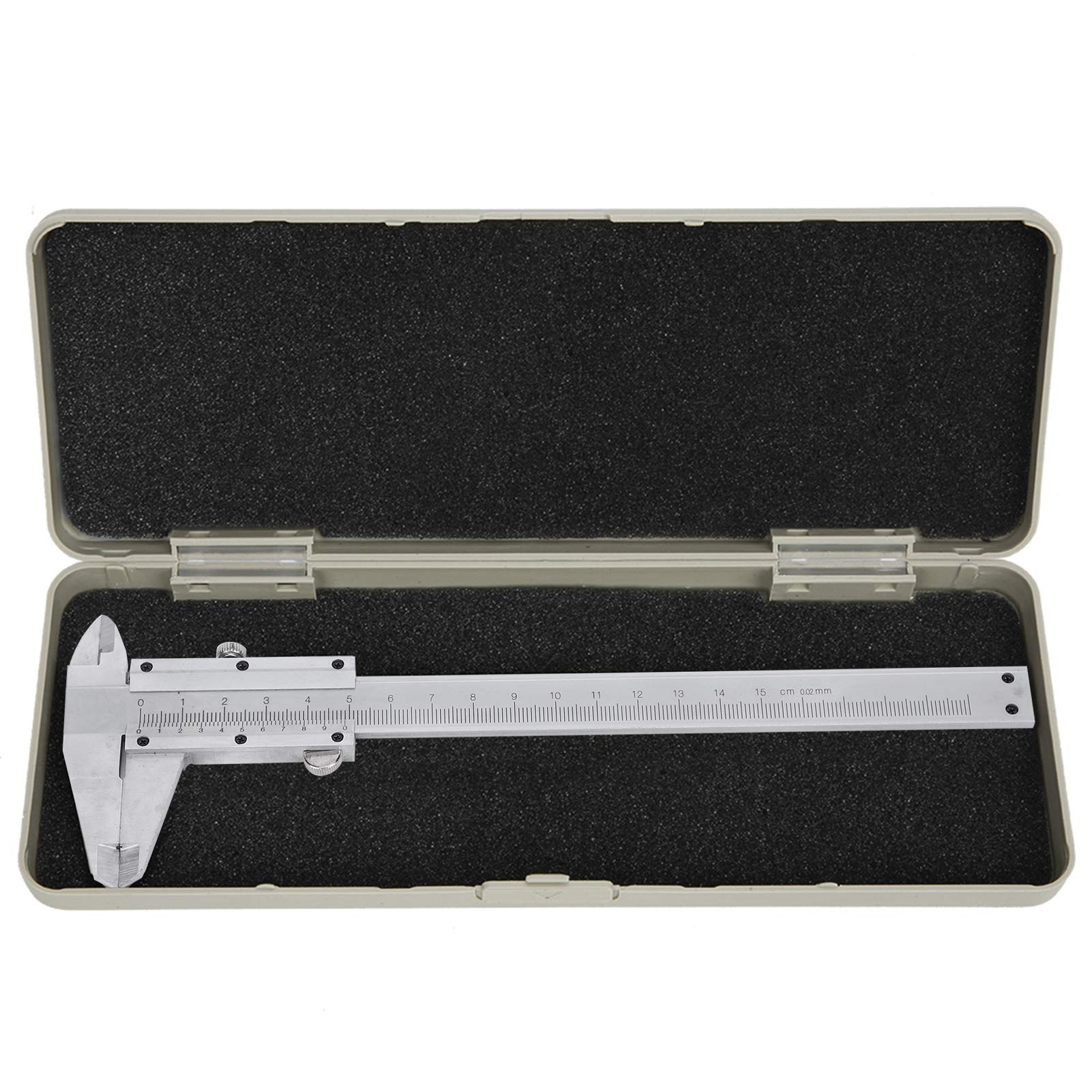 Caliper Vernier Carbon Steel Gauge, Vernier Caliper 150-300MM Micrometer Measuring Ruler Tools(0-150mm)