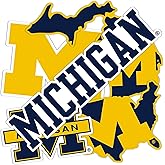 Desert Cactus University of Michigan Sticker Wolverines UM U of M Sticker Vinyl Decals Laptop Water Bottle Car T2 (Type 2-3)