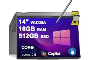 Lenovo Yoga 7 2-in-1 Laptop 14" WUXGA OLED Touch (600nits HDR) Intel 8-core Ultra 5 226V Up to 40 Tops (>Ryzen 5 AI 340) 16GB RAM 512GB SSD Pen for Creator Business Professional Win11 ICP Hub Copilot