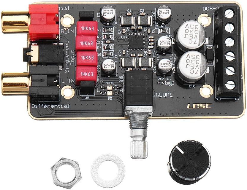 BouBou Dc12V-24V 15Wx2 Dual Channel Digital Amplifier Board Pam8620 Stereo Class D Amplifier Module
