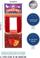 Playhouse Pop-Up Play Town Puppet Theatre Doorway 1m Rod Kids 3-7 view 6