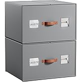 EE-RoomWorld 2 Pack comforter Storage Organizers, king&queen size blanket Organizers with Reinforced Walls ,Foldable 21"x18"x11" Space-Saving Design for Bedding Storage & sheet storage