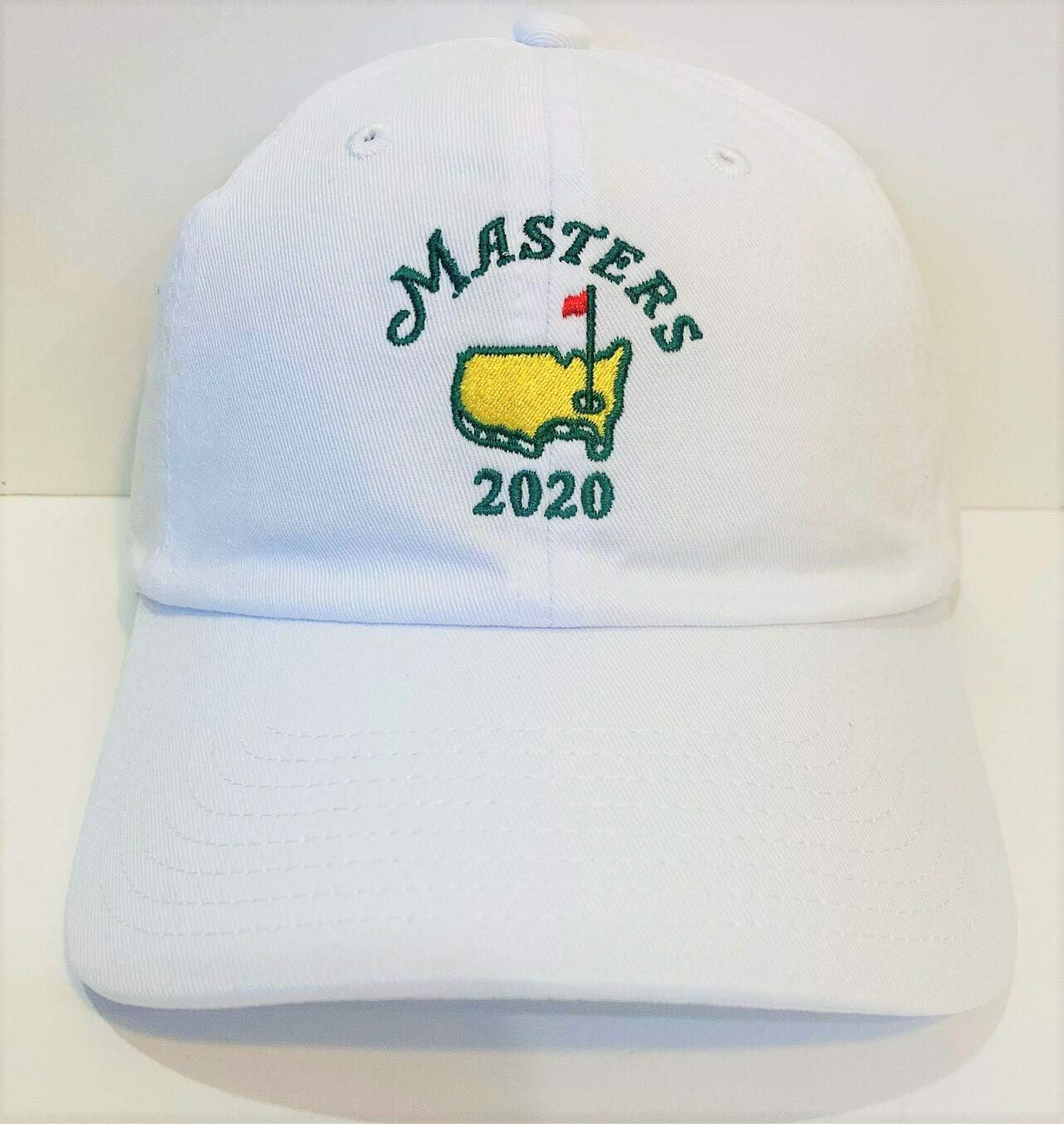 Masters 2020 Dated Golf Hat White Caddy Slouch Cap