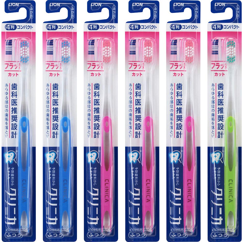 クリニカ ハブラシ フラットカット4列 ふつう セット 6本の商品画像