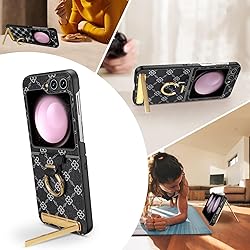 ATATOO for Samsung Galaxy Z Flip 5 Case with Ring