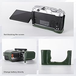 Rieibi Handmade Genuine Leather Half Case for