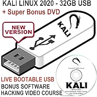 Kali Linux 2020 32GB USB Bootable Live Install Linux OS - Newest Version Penetration Testing Operating System + Ethical…