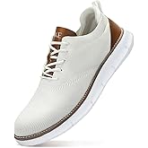 SVNKE Men's Mesh Dress Shoes Casual Business Lace Up Oxford Sneakers Lightweight Breathable Walking Shoes Comfortable Thick Sole Tennis Footwear