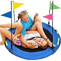 Kids Swing Tree Swing, 40 Inch Saucer Swing For Kids Outdoor
