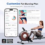 MERACH Rowing Machine Magnetic Rower 16 Levels Quiet App Compatible view 7