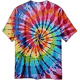 Nutany Tie Dye Shirt for Kids, Hippies Senior Tie Dye T-Shirt Short Sleeve for Boys and Girls