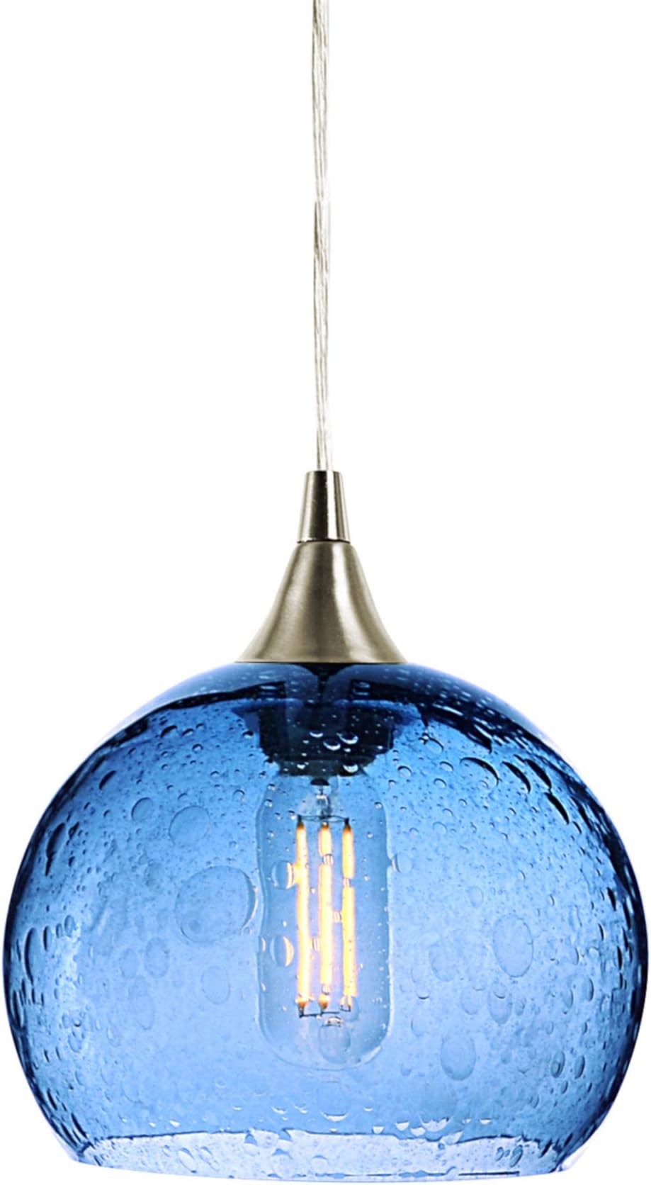 Bicycle Glass Lunar Single Pendant Light: Form NO. 767