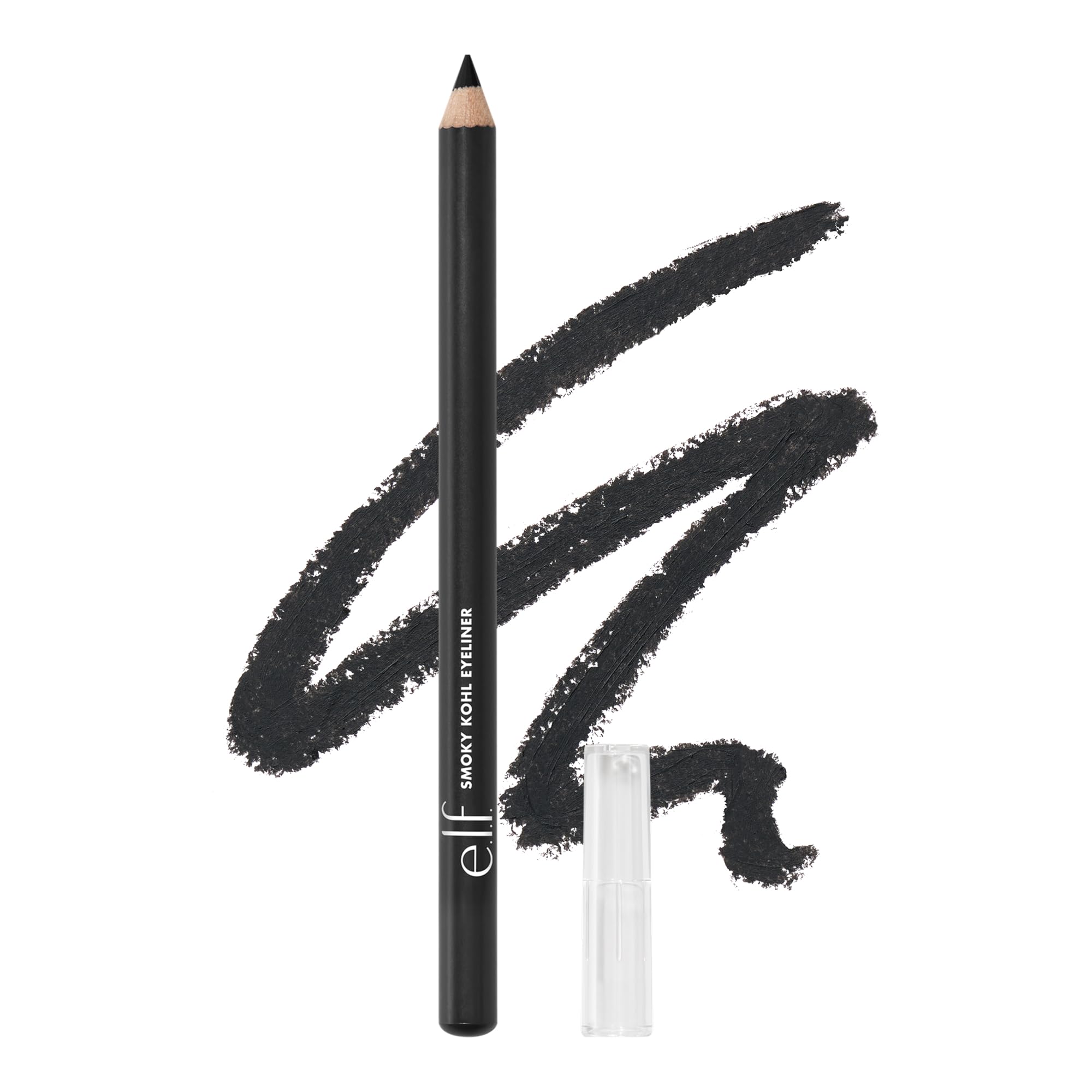e.l.f. Smoky Kohl Eyeliner, Eye Pencil For Creating Long-Lasting, Bold, High-Pigmented Makeup Looks, Vegan & Cruelty-Free, Black Velvet