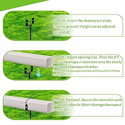 1 Pack Rainwater Downspout Bracket with