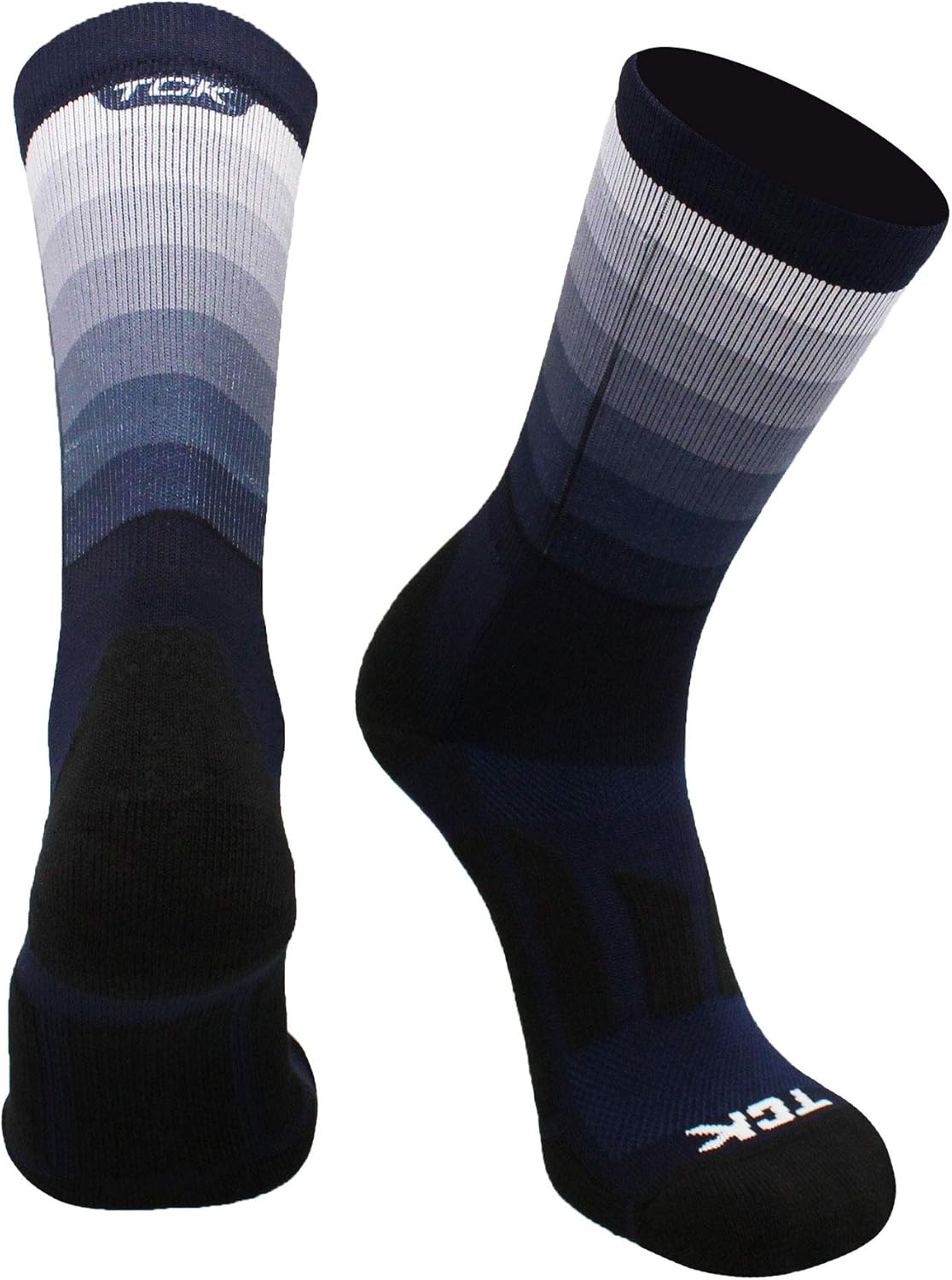 TCK Fade Sublimated Basketball Socks Crew Length Football Socks : Clothing