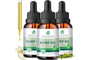 MAXHEMP 3 Pack Hemp Oil Organic Premium for Pain Relief, Skin, Anxiety - 2,800,000 Maximum Strength - 100% Natural Hemp Drops Tincture - Hemp Oils with Vegan, Non-GMO Grown