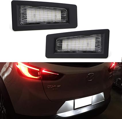 ijdmtoy xenon luces led para matricula para mazda3 mazda cx 3 de 2016 alimentadas por 3 w 18 smd luces led sustituye a las lamparas de matricula