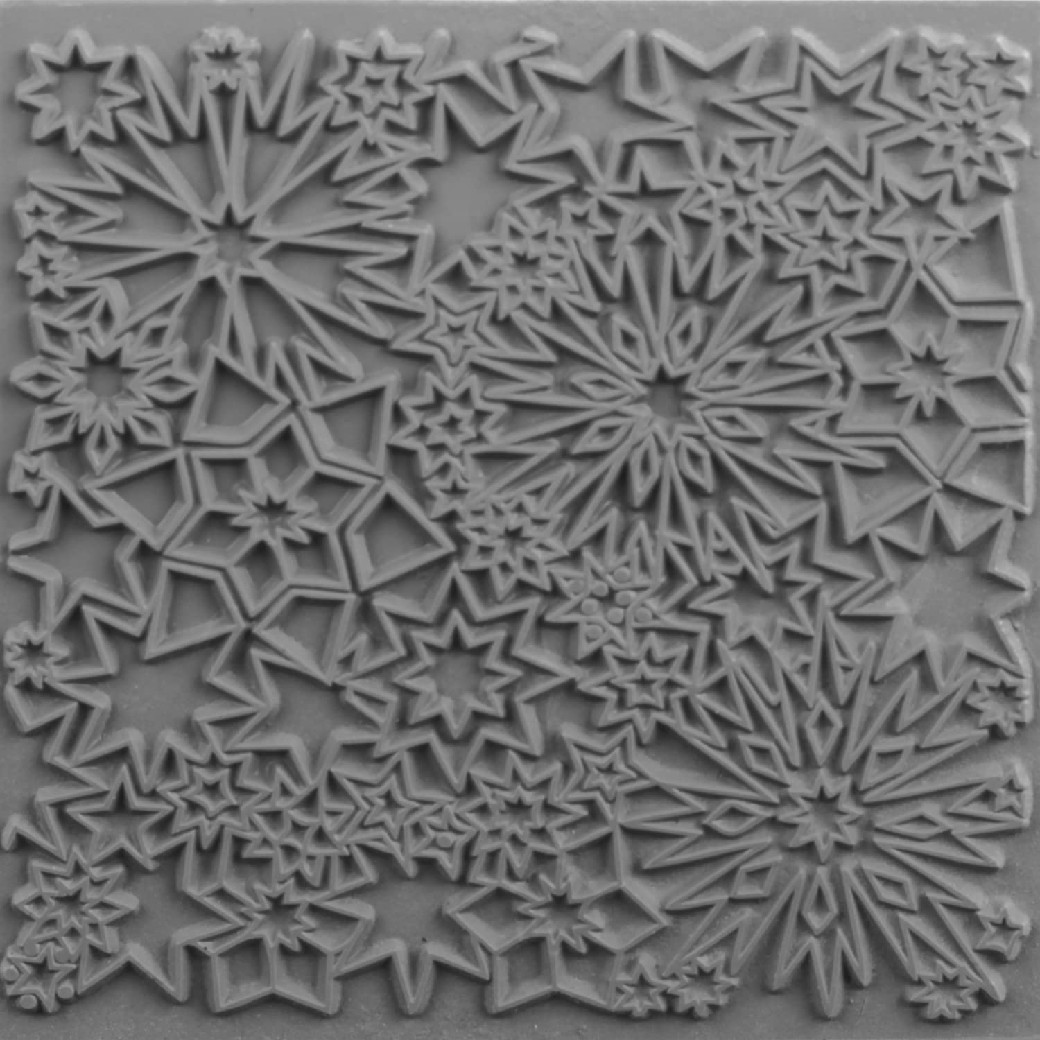 CERNIT CE95026C - Texture Plates for Modelling Clay - Rubber, Polymer Clay - Constellation Effects and reliefs - Format 9x9 cm - Manufactured in Belgium — image 1