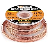 BEEYUIHF Solder Wick, Desoldering Wick Braid with Flux, Remover Tool, Desolder Wick Braid, Disassemble PCB Electrical Compone