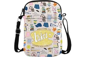 TSOTMO TV Show Merch Stars Hollow Messenger Bag for TV Fans Lukes Diner Gift Lorelai and Rory Gift