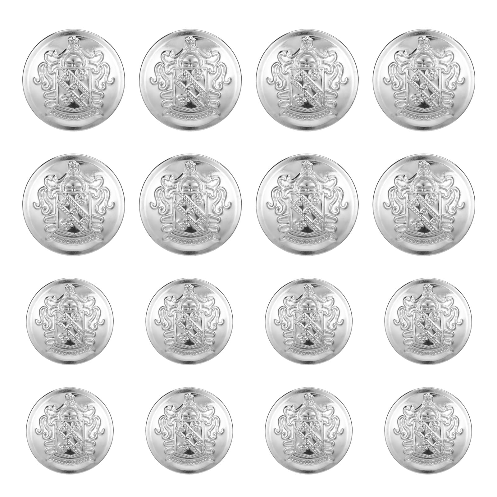 Photo 1 of 16 Pcs Silver Metal Buttons for Blazers Vintage Round Suit Buttons for Men Women Antique Replacement Button for Blazer Suits Sport Coat Uniform Jacket (18mm 25mm)