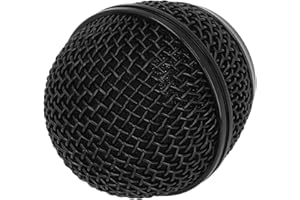 Generic Mesh Microphone Grille Ball Head Replacement for SM58S BETA58AProtective Mic Head for Singers Stainless Steel Suitabl