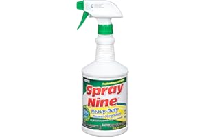 Spray Nine 26832 Heavy Duty Cleaner, Degreaser & Disinfectant for Kitchens, Bathrooms, Yard Equipment, Automotive & Industrial 32 Fl Oz. (Pack of 1)