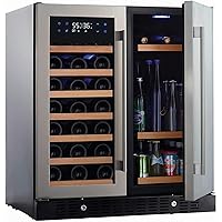 N'FINITY PRO HDX by Wine Enthusiast Wine & Beverage Center – Holds 90 Cans & 35 Wine Bottles – Freestanding or Built-In…