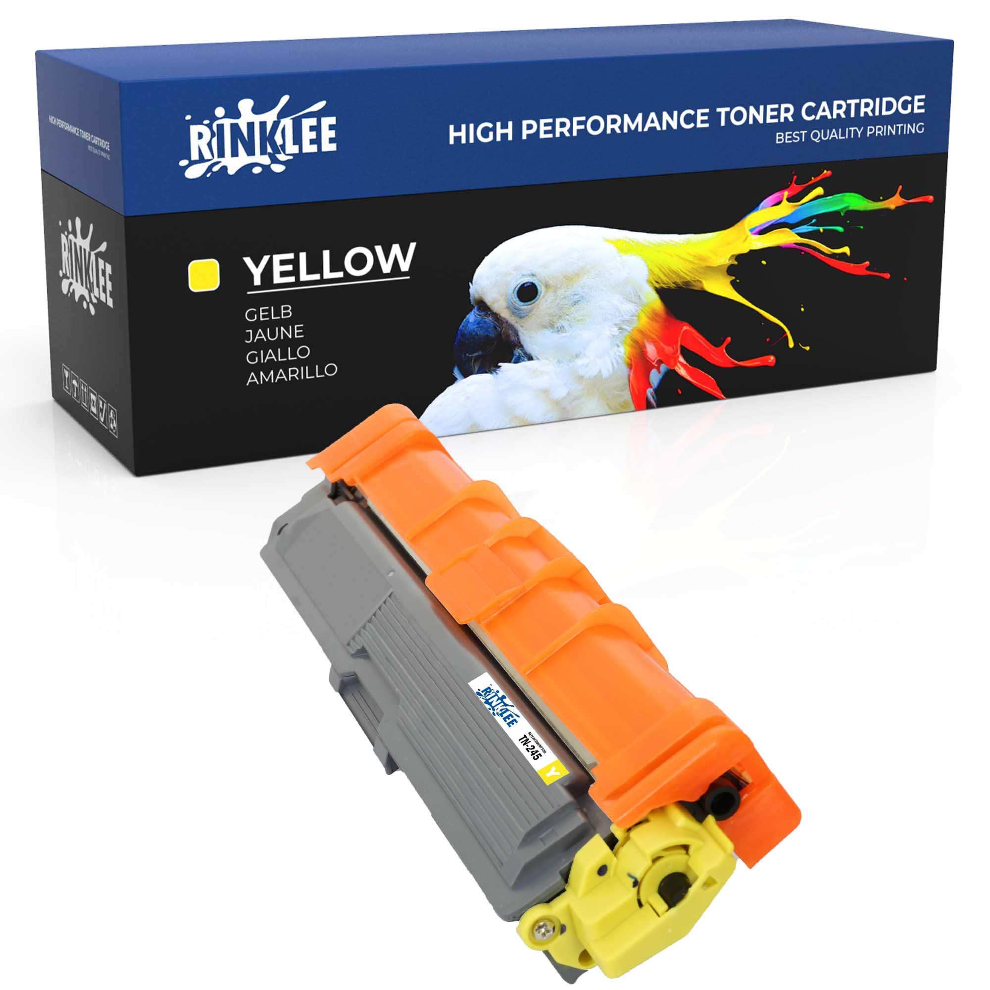 RINKLEE TN245 TN-245Y Toner Cartridge Compatible with Brother HL-3140CW HL-3150CDW HL-3170CDW DCP-9015CDW DCP-9020CDW MFC-9140CDN MFC-9330CDW MFC-9340CDW | High Yield 2200 Pages | YELLOW