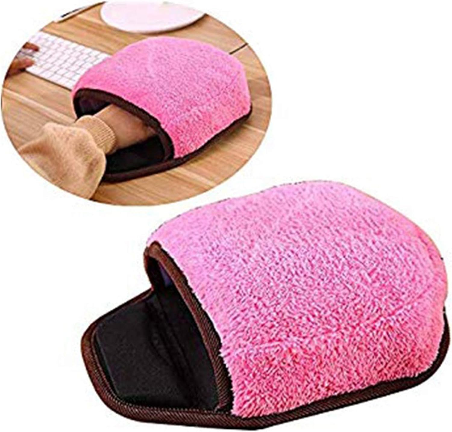 Universal USB Heated Mouse Pad Mat Winter Warm Plush