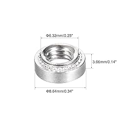 uxcell Self -Clinching Nuts,#10-32 x 0.14-Inch