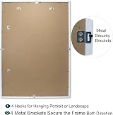 YiPinYin White 50x70cm Picture Frames Set of 3 with Mounts 40x60cm view 7